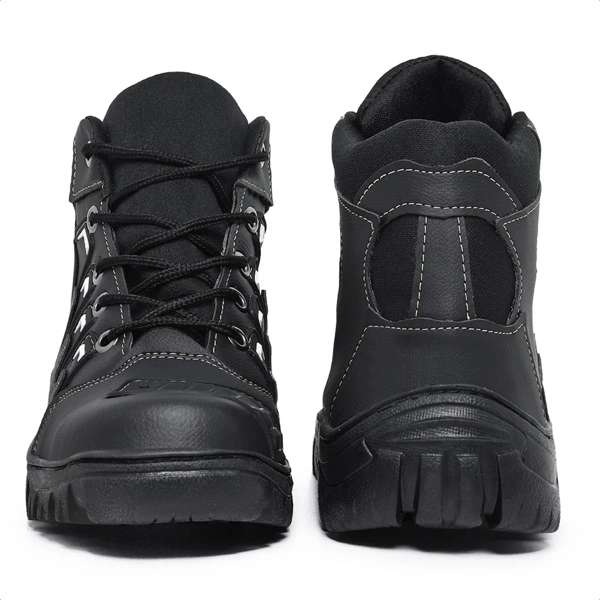 Bota Coturno Masculino Motociclista Militar Cano Médio Tático - (Promoção de Inverno 2026)