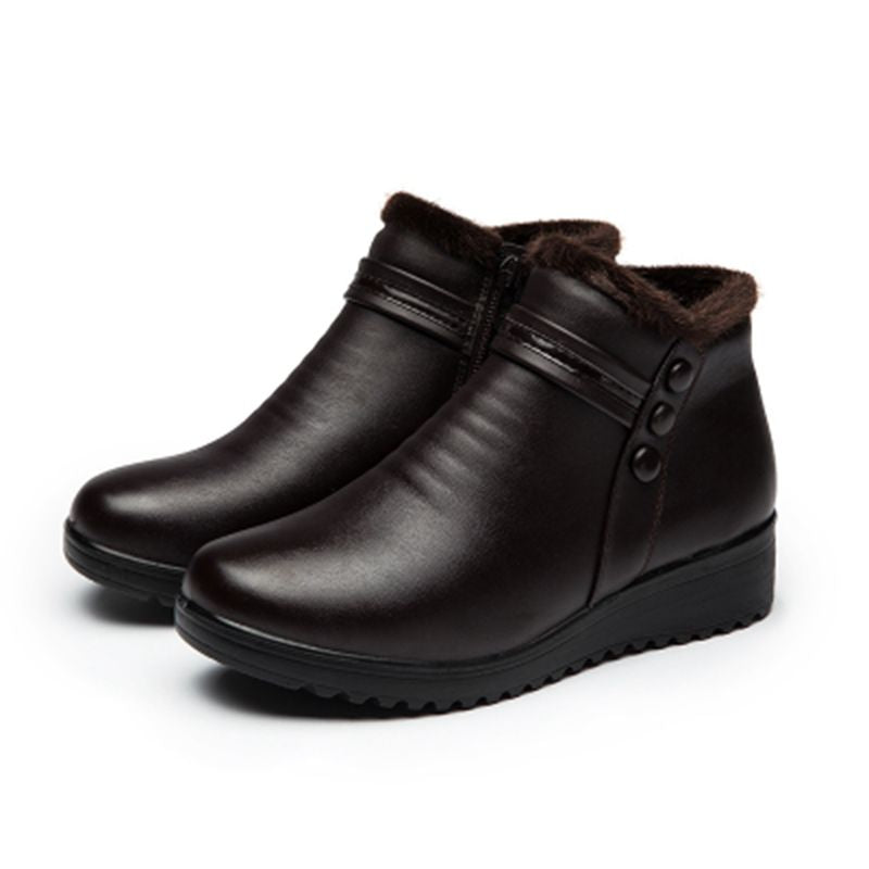 Bota Couro de Inverno Peluciado - Hellena - (Promoção de Inverno 2026)