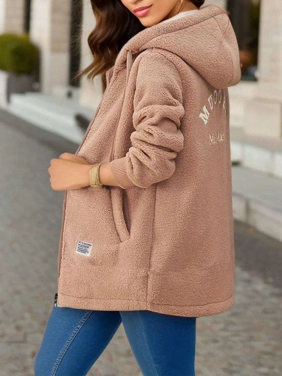 Casaco Blusão Feminino de Lã Acolchoado com Capuz - (Promoção de Inverno 2026)
