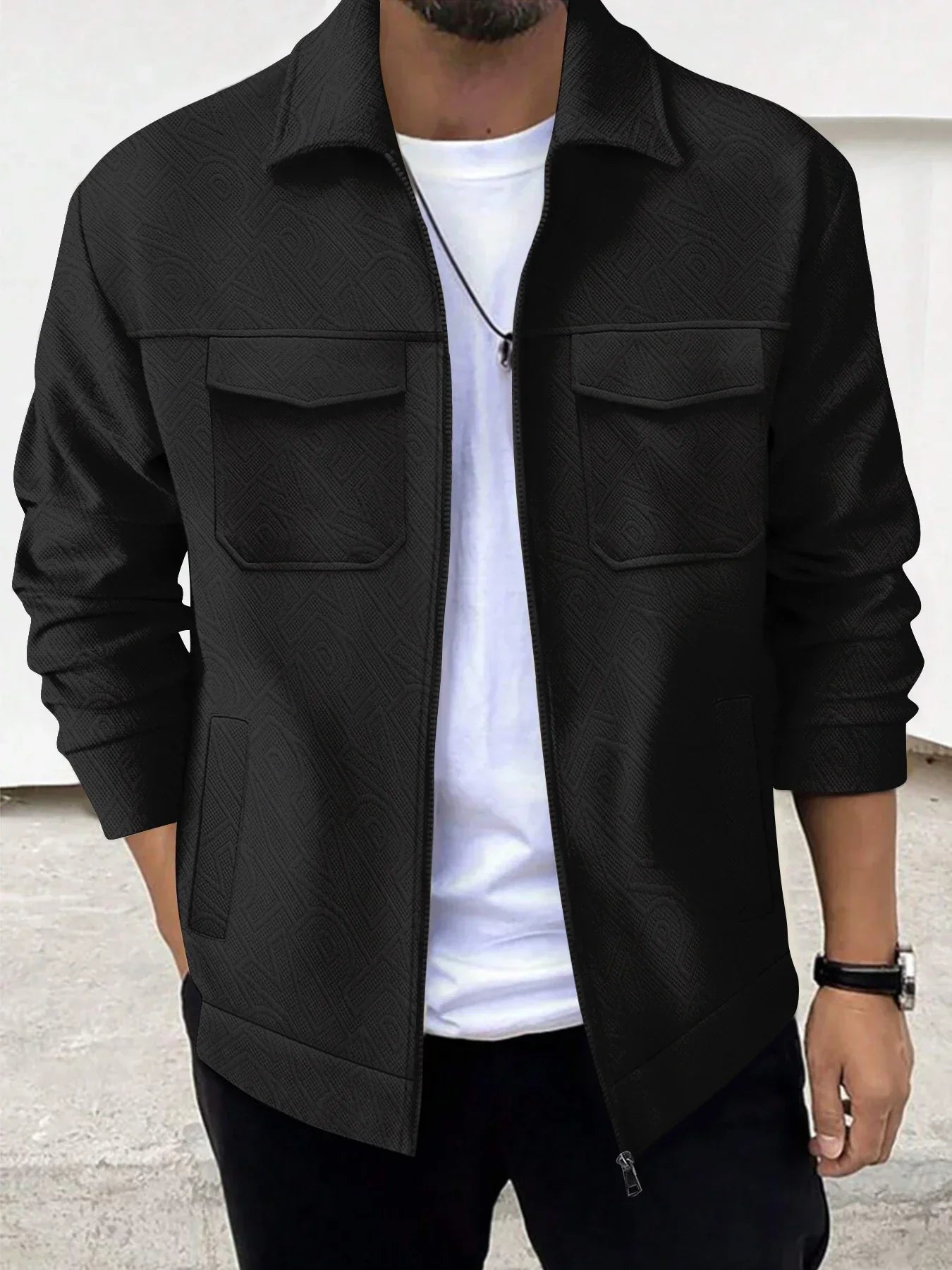 Casaco Masculino Para Inverno Gola Lapel - (Promoção de Inverno 2026)
