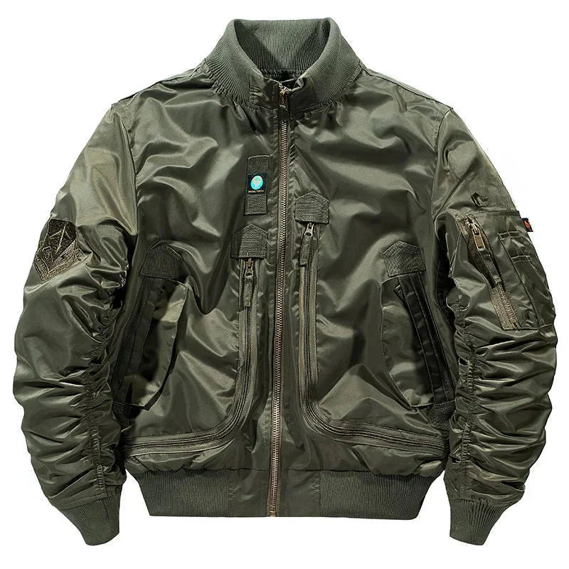 Jaqueta Masculina Bomber Estilo Retrô Oversized Design Curto – (Promoção de Inverno 2026)