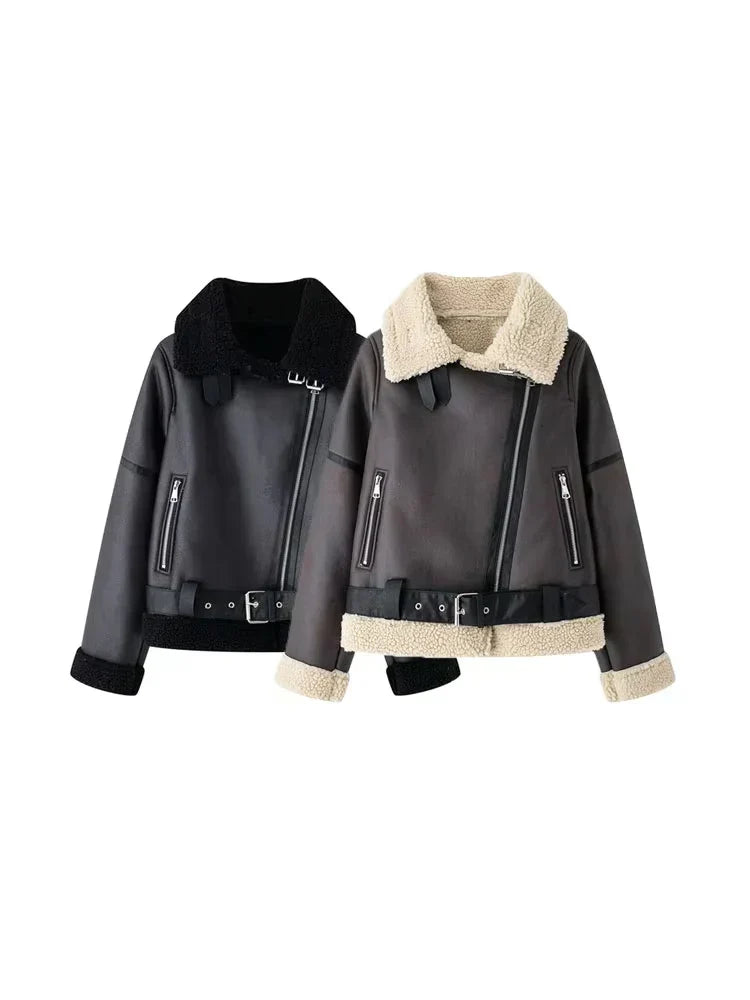 Jaqueta Feminina Para Inverno Estilo Elegante com Detalhe em Cinto - (Promoção de Inverno 2026)