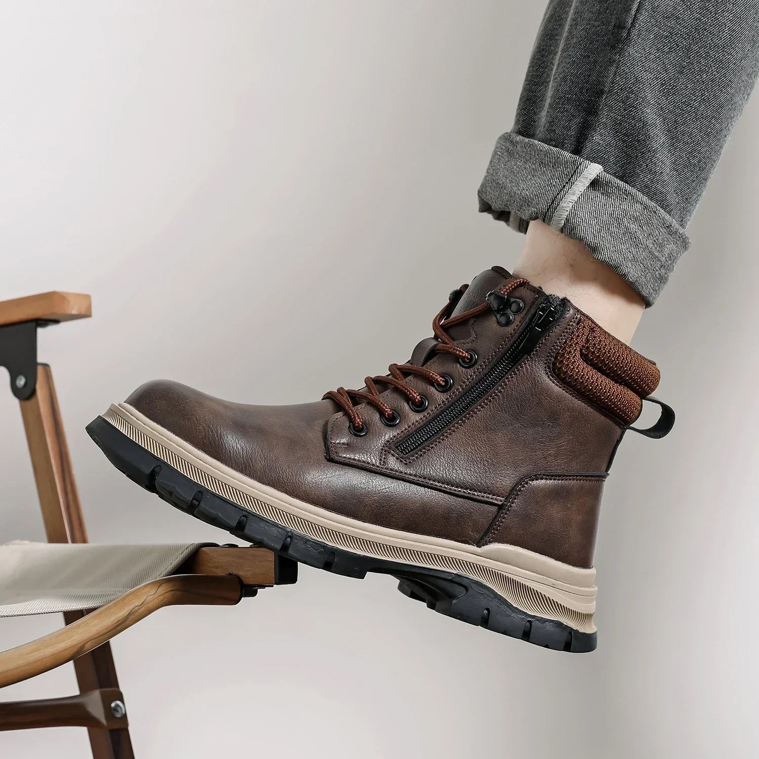 Bota Masculina Para Inverno Solado Antiderrapante - (Promoção de Inverno 2026)