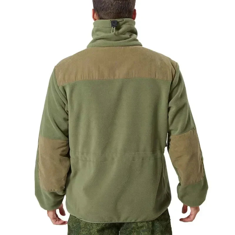 Jaqueta Masculina Tática com Forro Fleece e Zíper Frontal - (Promoção de Inverno 2025)