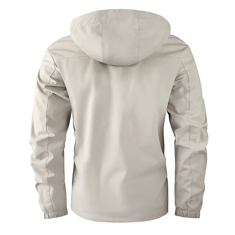 Casaco Masculino Casual Impermeável Com Capuz e Forro - (Promoção de Inverno 2026)