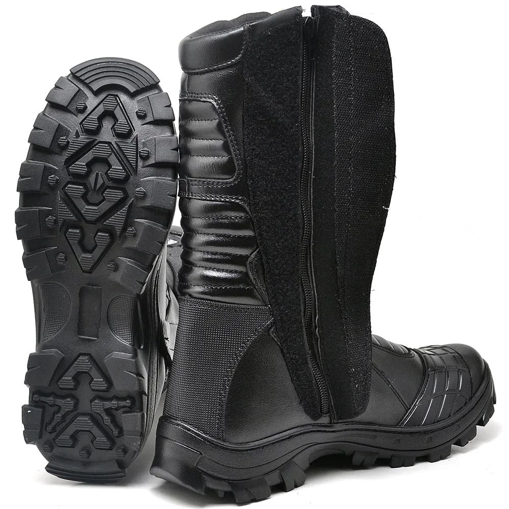 Bota Masculina Biker com Proteção Estilo Tornado - (Promoção de Inverno 2026)