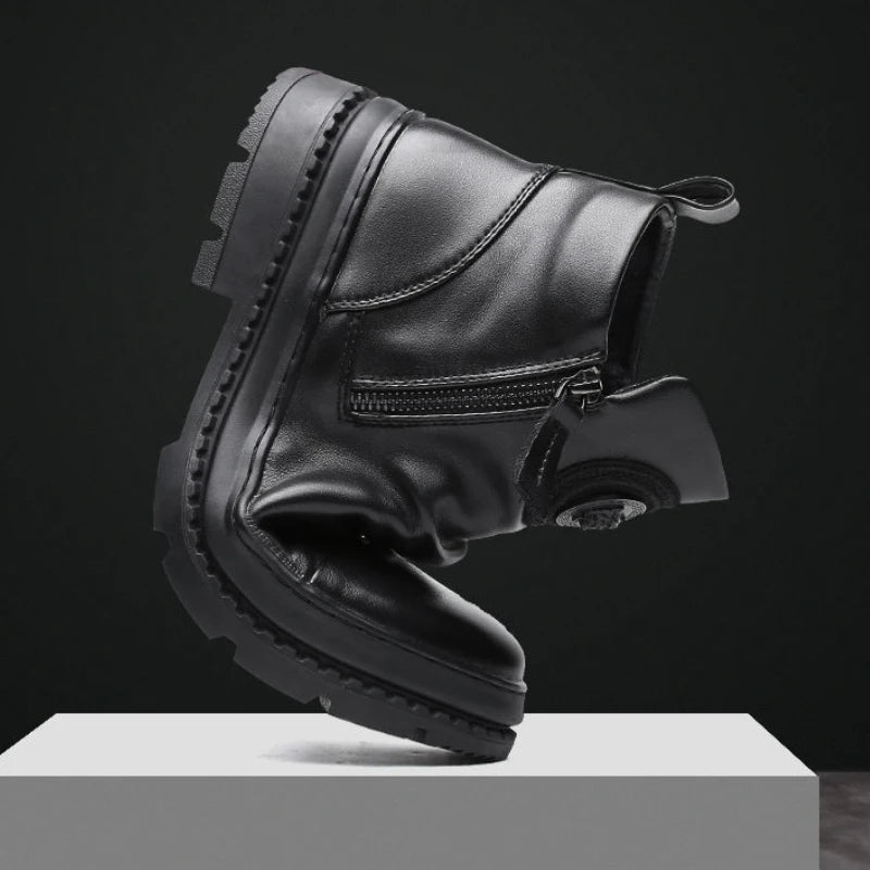 Bota Masculina Cano Alto com Zíper Lateral - (Promoção de Inverno 2026)