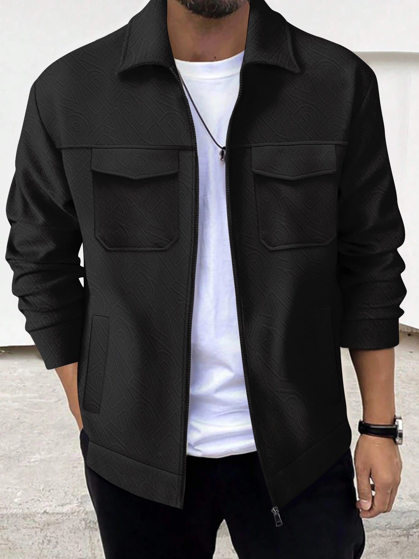 Casaco Masculino Para Inverno Gola Lapel - (Promoção de Inverno 2026)