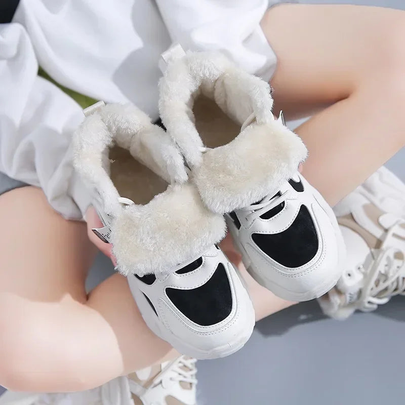 Bota Feminina Para Inverno Estilo Tênis com Forro de Algodão (Promoção de Inverno 2026)