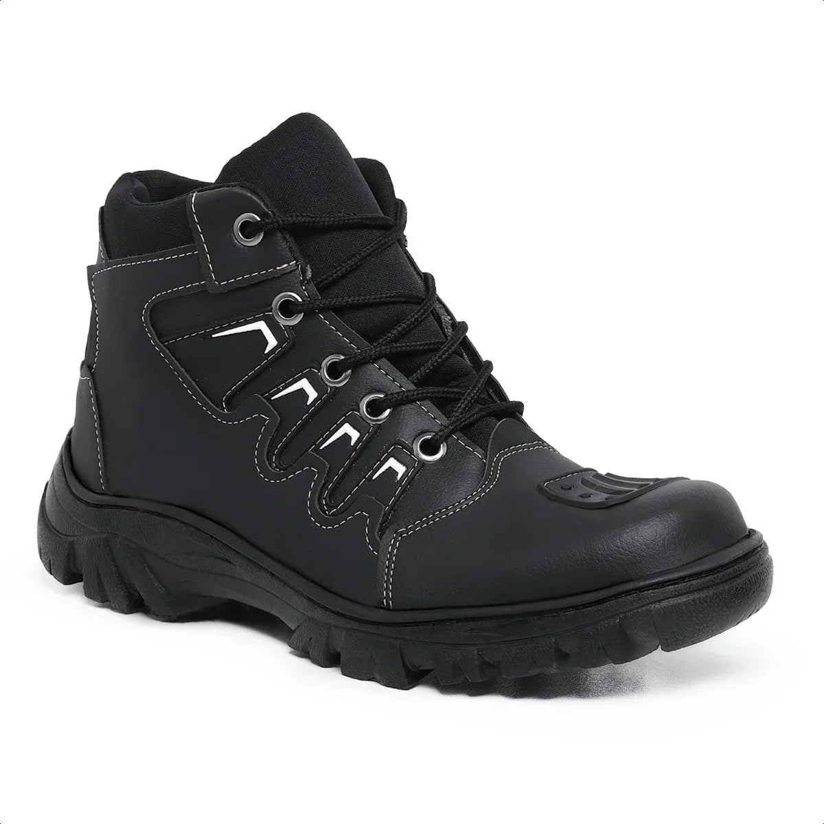 Bota Coturno Masculino Motociclista Militar Cano Médio Tático - (Promoção de Inverno 2026)