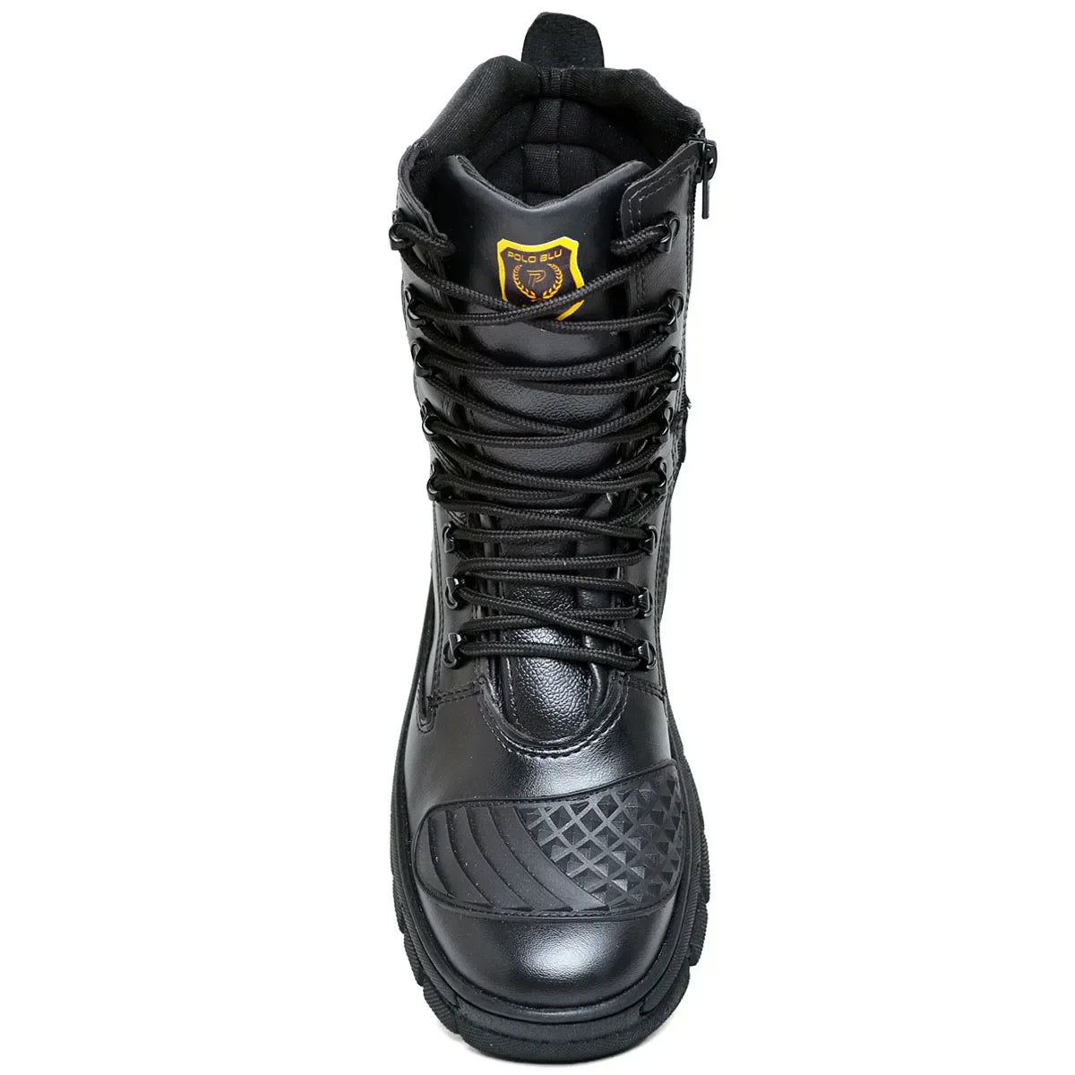 Bota Masculina Militar Monocromática com Zíper e Cadarço - (Promoção de Inverno 2026)