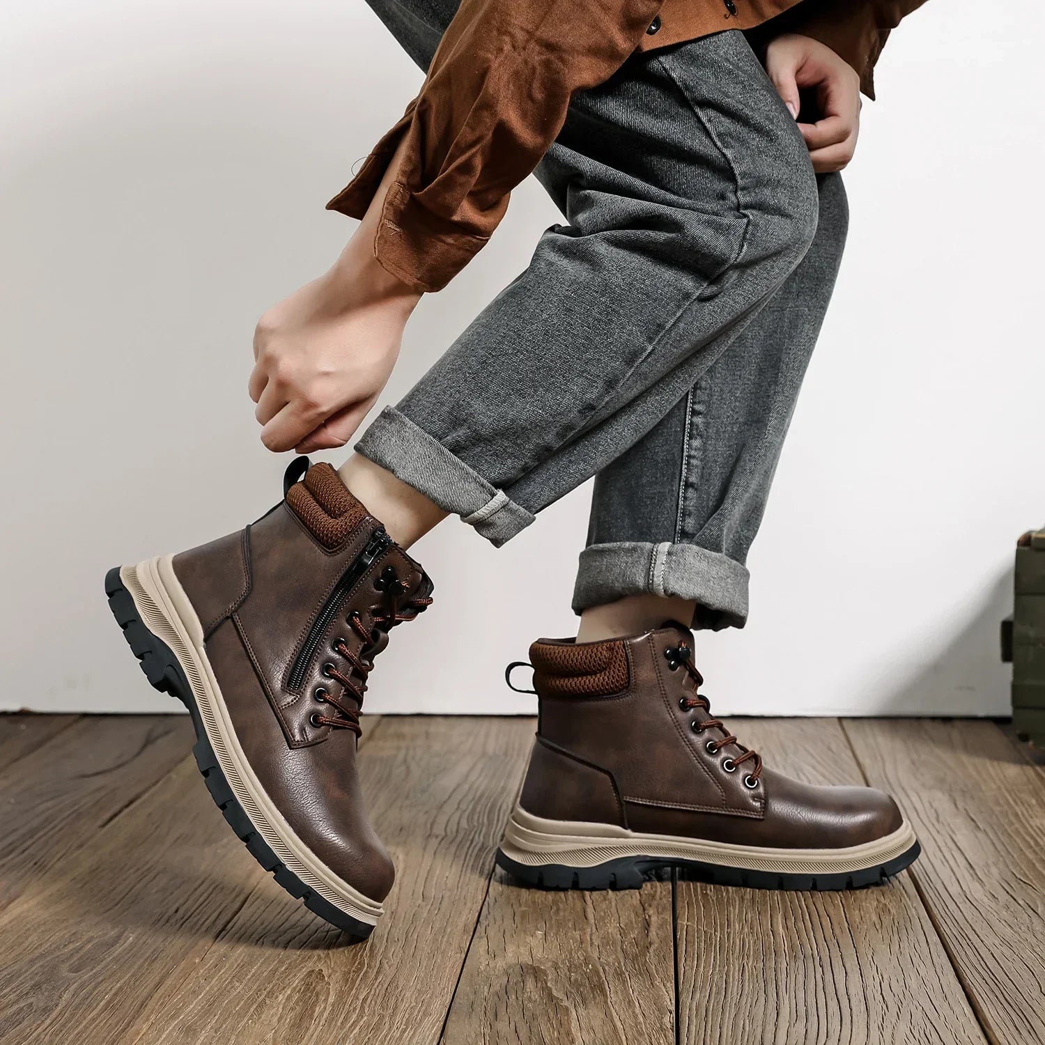 Bota Masculina Para Inverno Solado Antiderrapante - (Promoção de Inverno 2026)