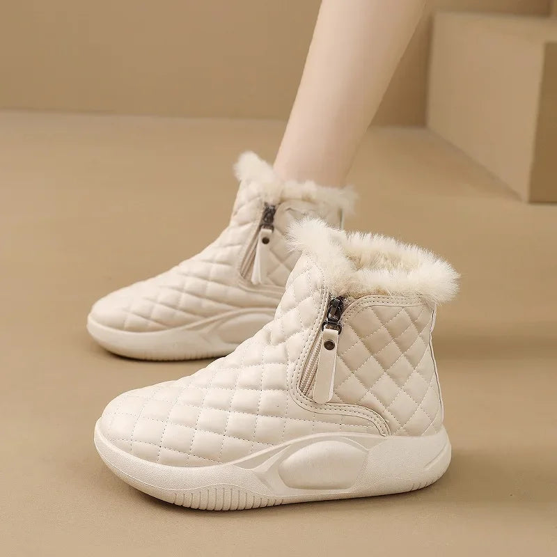 Bota Feminina Para Inverno com Zíper Solado Grosso (Promoção de Inverno 2026)