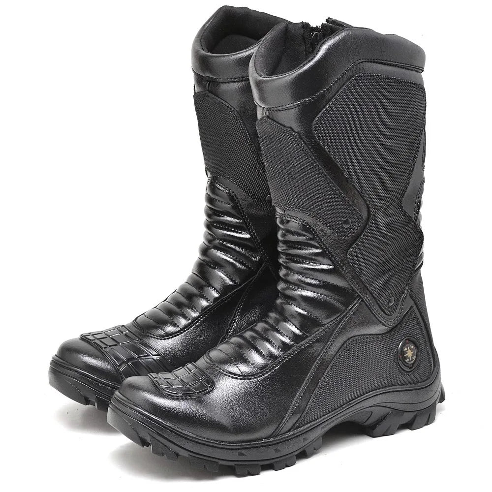 Bota Masculina Biker com Proteção Estilo Tornado - (Promoção de Inverno 2026)