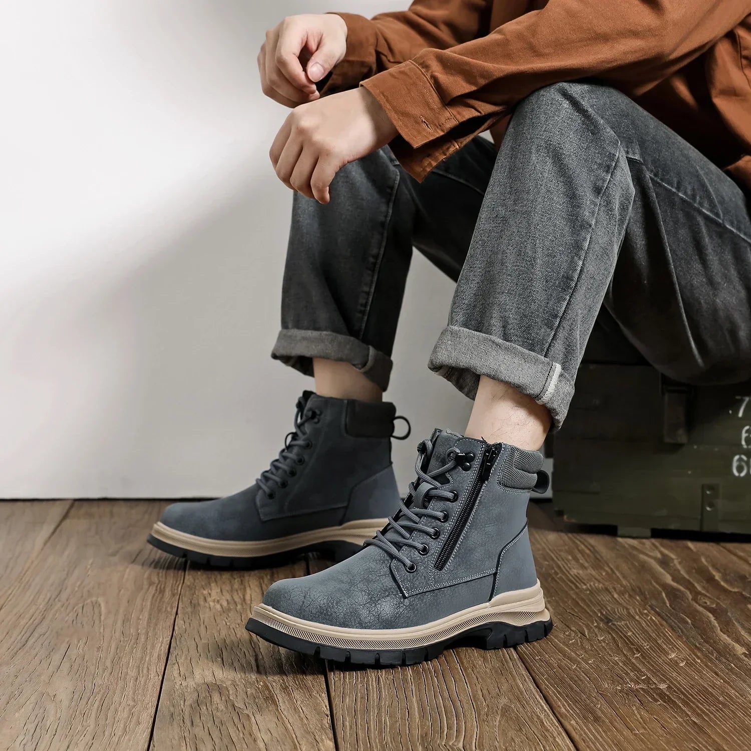 Bota Masculina Para Inverno Solado Antiderrapante - (Promoção de Inverno 2026)