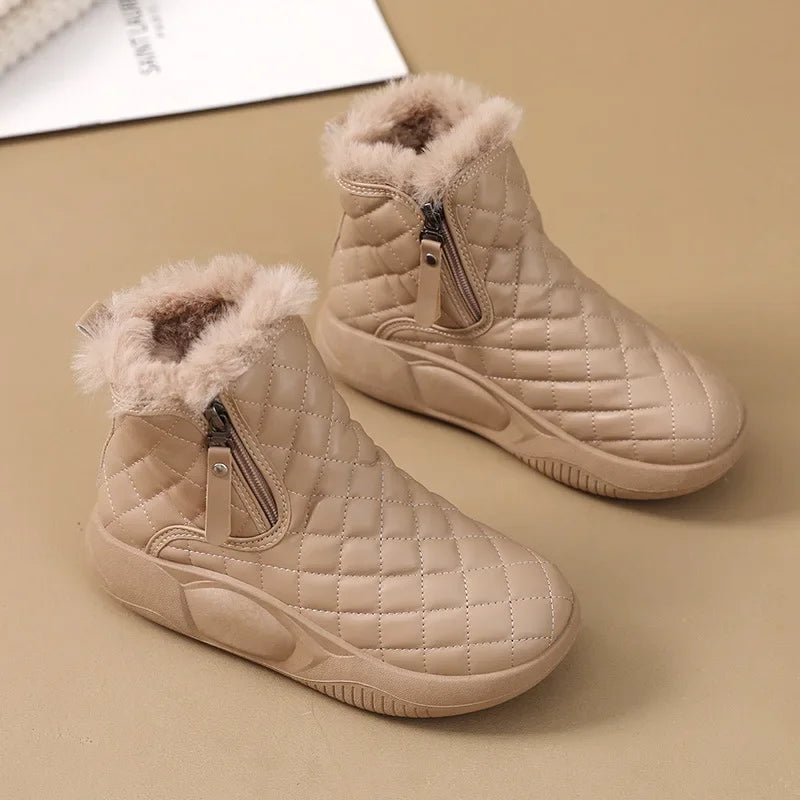 Bota Feminina Para Inverno com Zíper Solado Grosso (Promoção de Inverno 2026)
