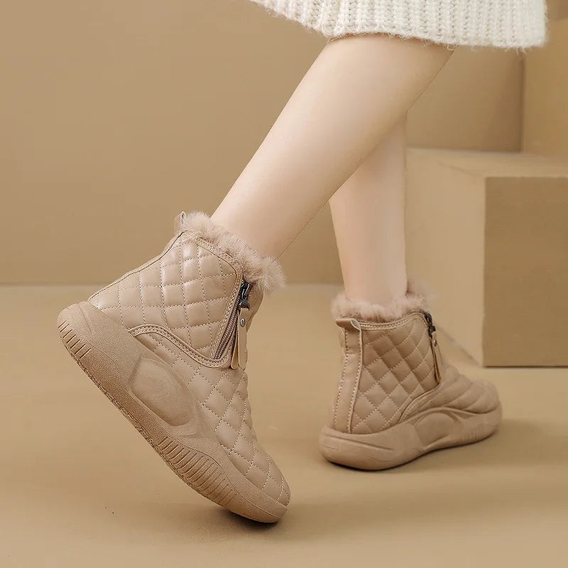 Bota Feminina Para Inverno com Zíper Solado Grosso (Promoção de Inverno 2026)
