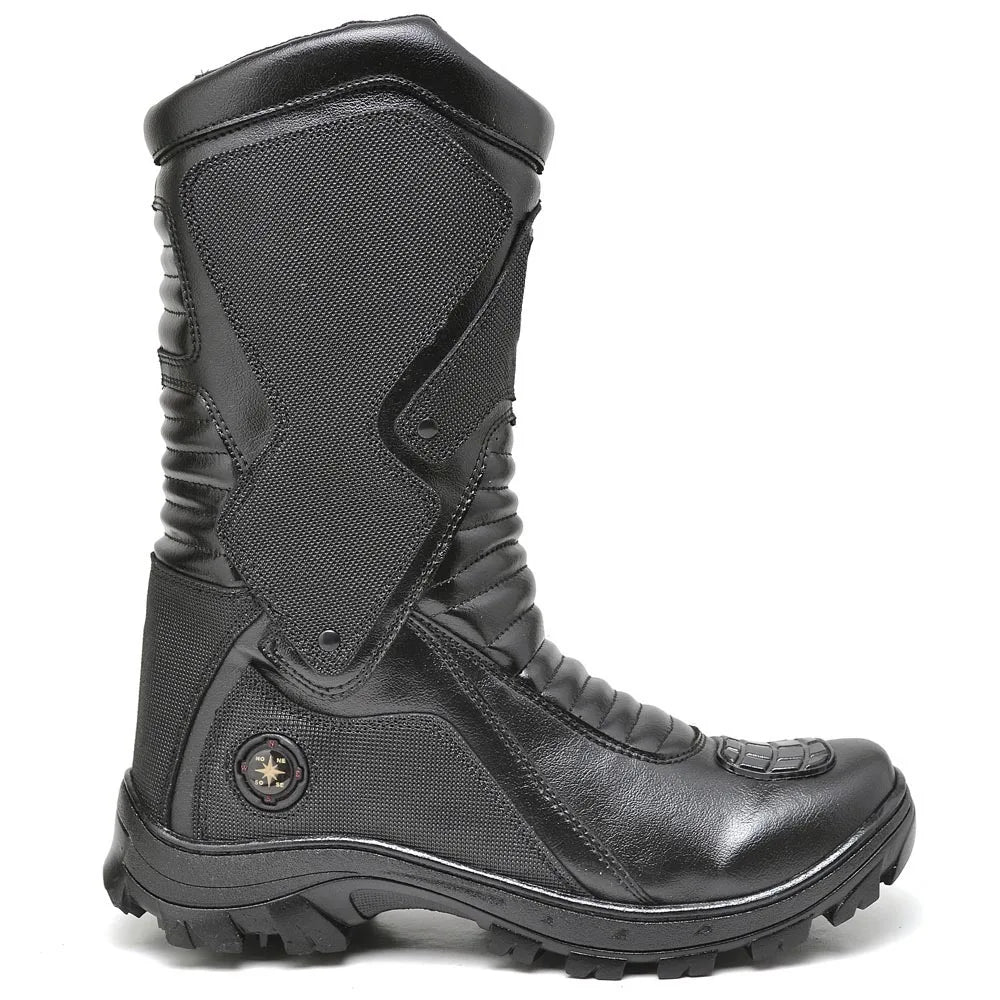Bota Masculina Biker com Proteção Estilo Tornado - (Promoção de Inverno 2026)
