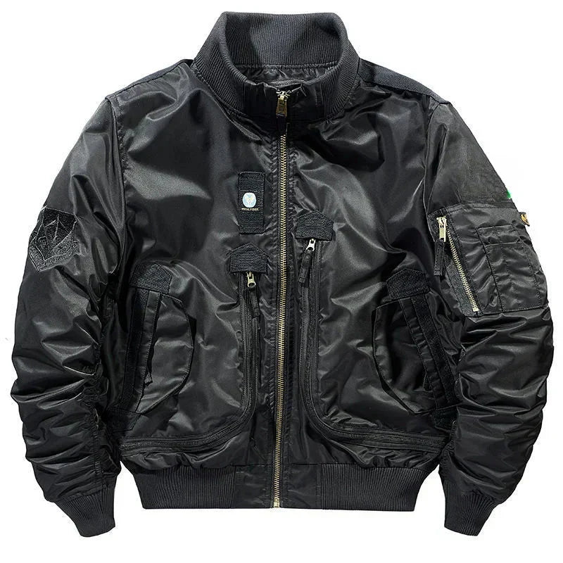 Jaqueta Masculina Bomber Estilo Retrô Oversized Design Curto – (Promoção de Inverno 2026)