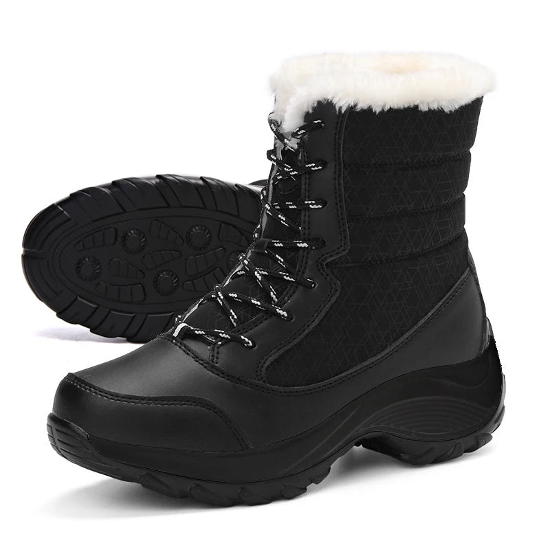 Bota Feminina com Plataforma Impermeável Antiderrapante - (Promoção de Inverno 2026)