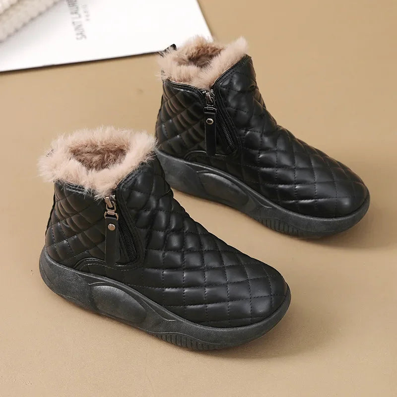 Bota Feminina Para Inverno com Zíper Solado Grosso (Promoção de Inverno 2026)