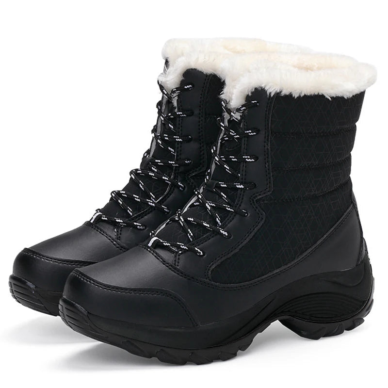 Bota Feminina com Plataforma Impermeável Antiderrapante - (Promoção de Inverno 2026)