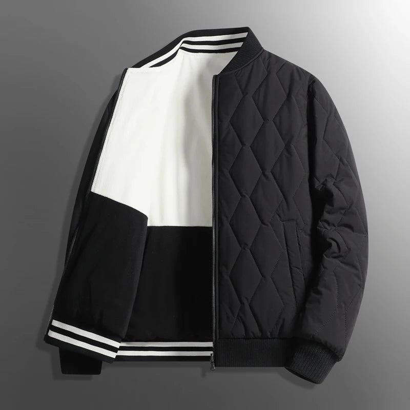 Casaco Masculino Puffer Dupla Face com Zíper – (Promoção de Inverno 2026)