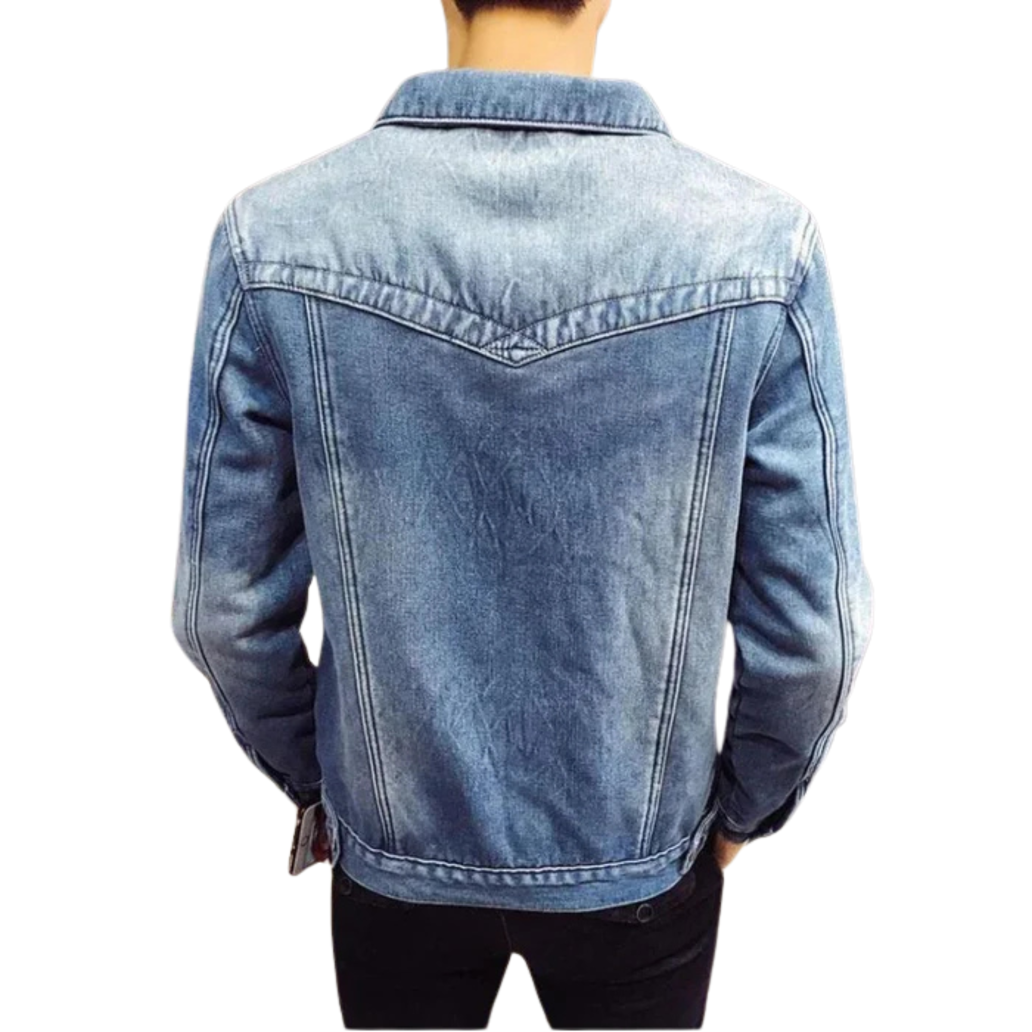 Jaqueta Jeans Masculina Peludo Style - (PROMOÇÃO DE INVERNO 2026)